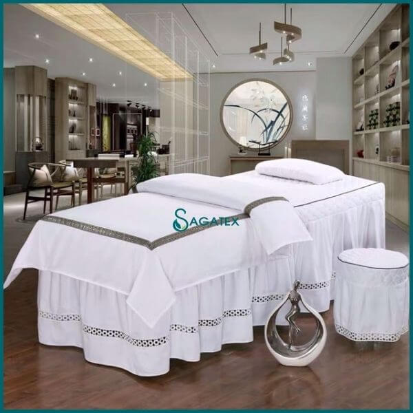 Drap giường spa chất liệu cotton đẹp & sang trọng