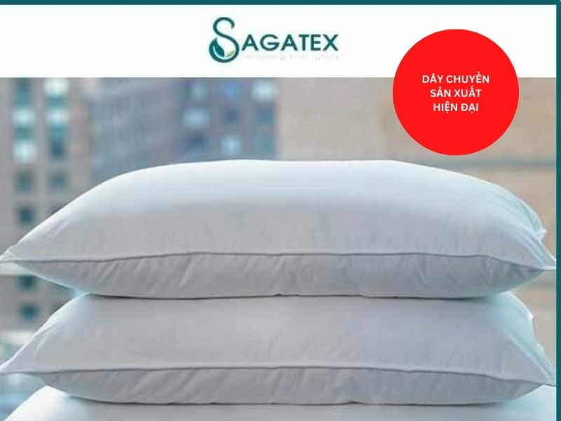 Nhà máy sản xuất gối khách sạn Sagatex sở hữu dây chuyền sản xuất hiện đại