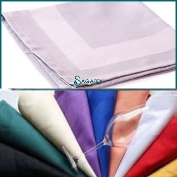 Các màu khăn ăn nhà hàng 100% cotton dệt ô